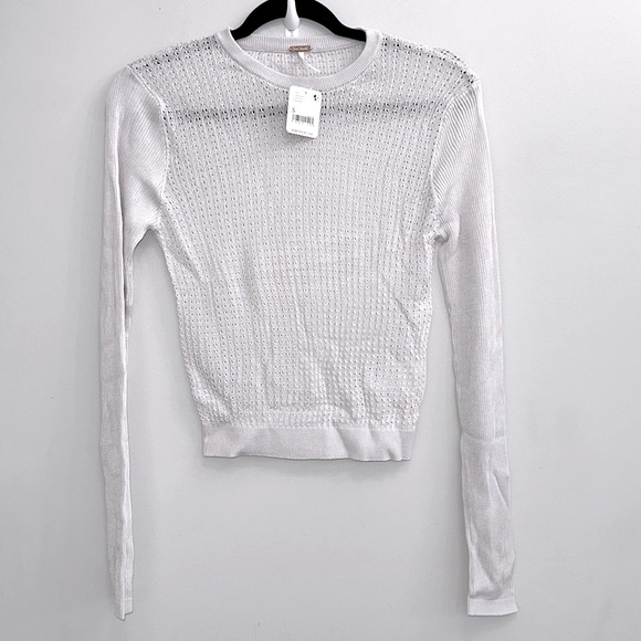 NWT Free People H2O Crew Pullover Sweater - Picture 4 of 8